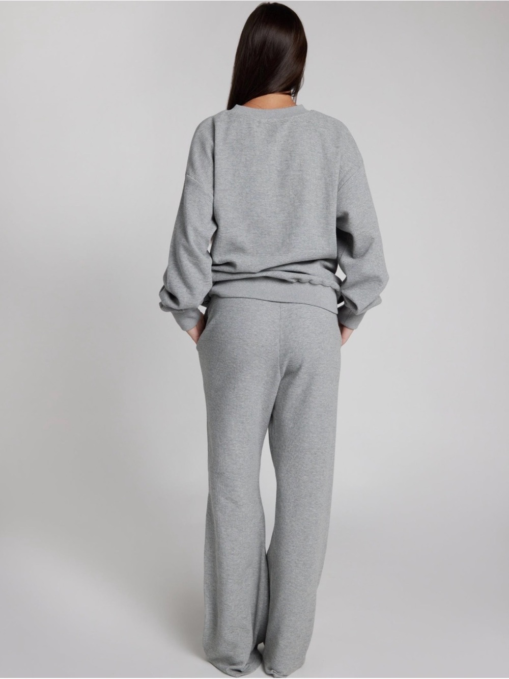 Comfrt Waffle Lounge Pant | Light Heather Gray | XL | NEW - Picture 5 of 6
